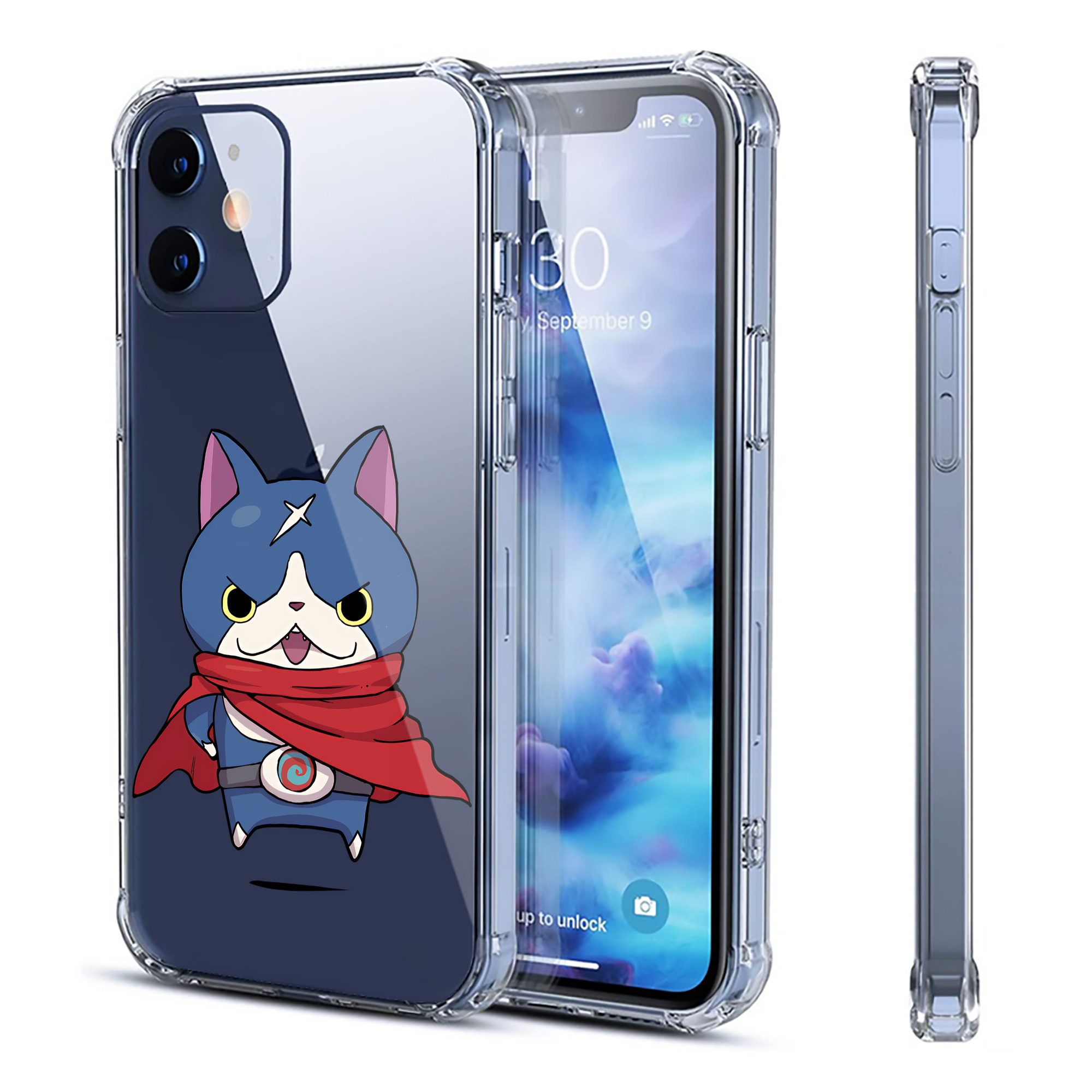 （画像用） 妖怪ウォッチ Yo-kai Watch 【iPhone 12シリーズ対応】透明スマホケース（クリアソフトケース）